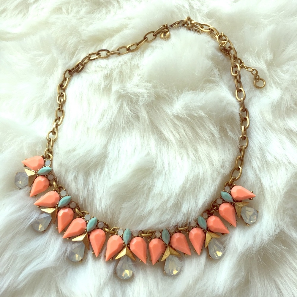 Orange dressy necklace